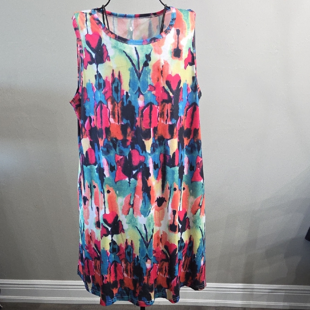 Colorful Sleeveless Dress